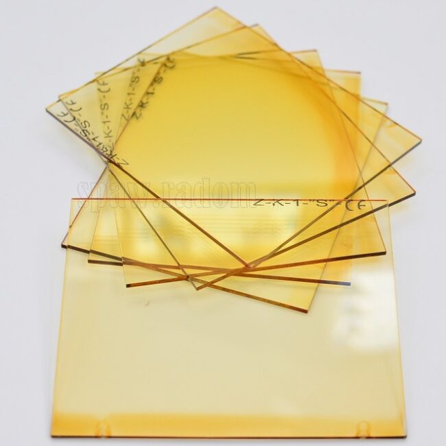 Szkło ochronne 80 x 100 powlekane żółte (IM6322) - zdjecie numer 1