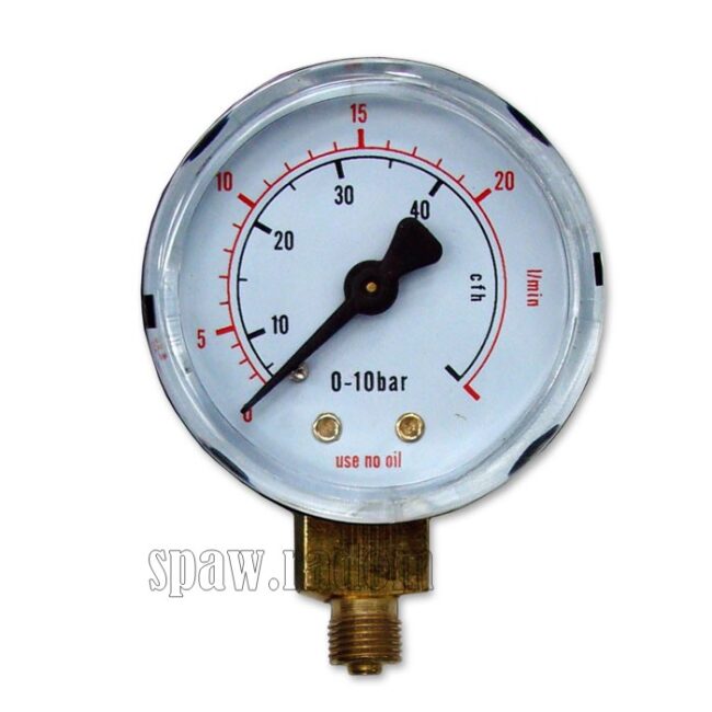 Manometr CO2/Argon roboczy mini 50mm 20l/min (TEC0143) - zdjecie numer 1