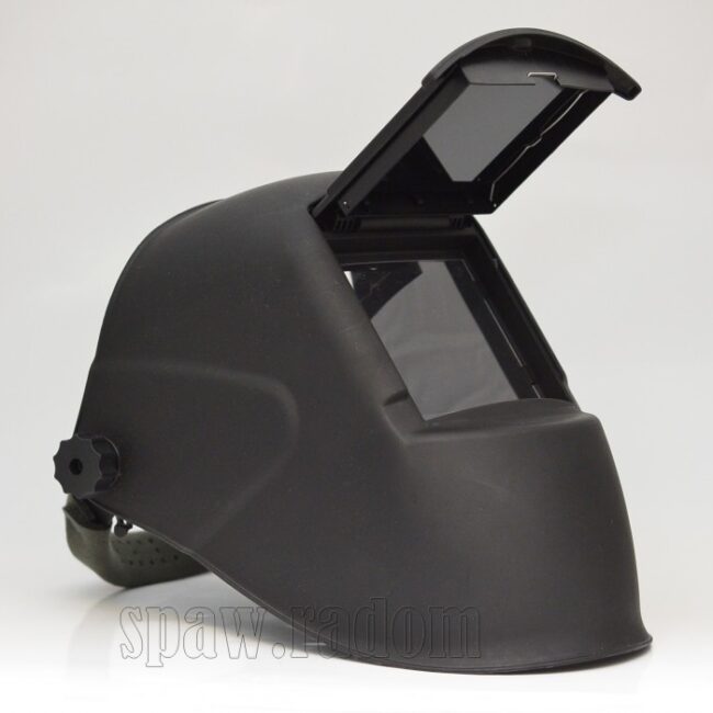 Przyłbica spawalnicza z tworzywa z klapką 110x90 (IM4288) - zdjecie numer 2