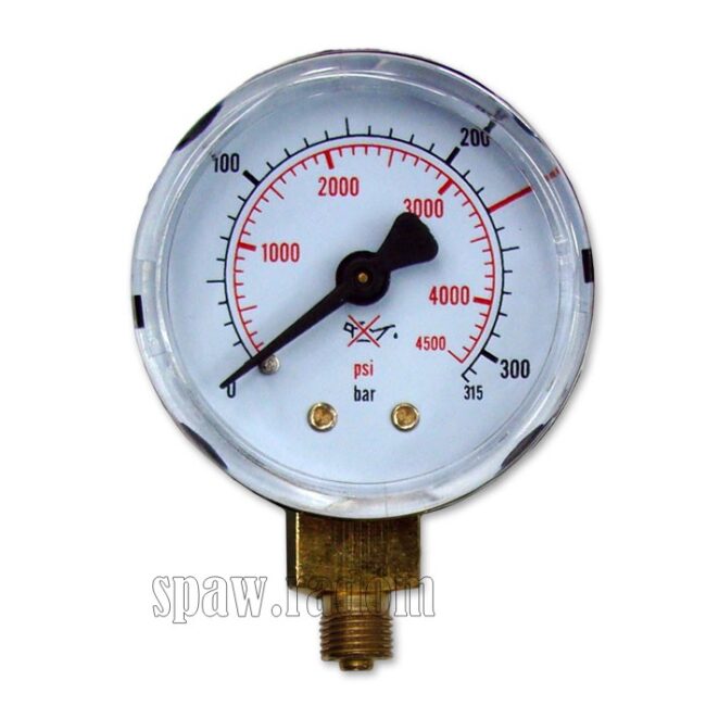 Manometr CO2/Argon ciśnieniowy mini 50mm 315bar (TEC4177) - zdjecie numer 1