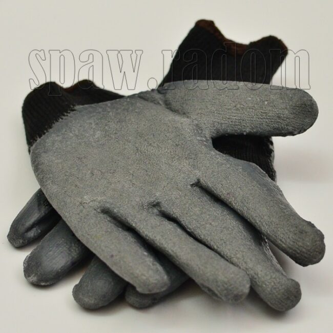 Rękawice robocze dziane bawełniane powlekane latexem nr 9 (W0465) - zdjecie numer 2