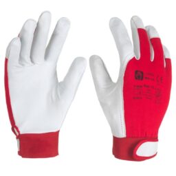 Rękawice robocze wzmocnione skórą COPER TEC RED nr 11 (IM6597) - zdjecie numer 1