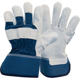 Rękawice robocze wzmacniane skóra bydlęcą lico AC120/7 nr 10 (IM0575) - zdjecie numer 1