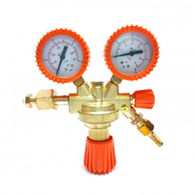 Reduktor do propan-butan 2 x manometry (IM0458) - zdjecie numer 1