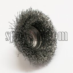 Szczotka doczołowa stalowa fi 70 na gwint M14 (S0007) - zdjecie numer 2