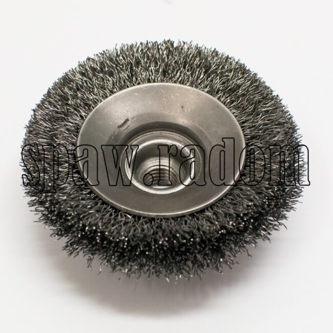 Szczotka tarczowo - kątowa fi 100 na gwint M14 (S0020) - zdjecie numer 2
