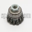 Szczotka doczołowa stalowa fi 50 na gwint M14 (S0001) - zdjecie numer 1