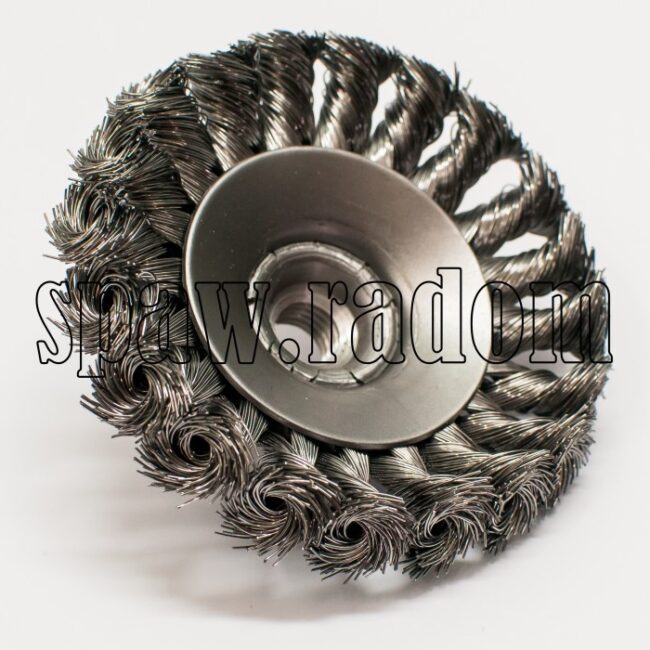 Szczotka tarczowo - kątowa fi 100 na gwint M14 (S0022) - zdjecie numer 2