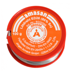 Cyna z topnikiem do lutowania ED26 (drut) fi 2,5/ 100g (AM0007) - zdjecie numer 1