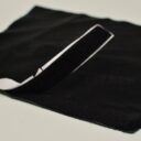 Czarna, skórzana osłona przodu szyi z licowej skóry wieprzowej (W0011) - zdjecie numer 3