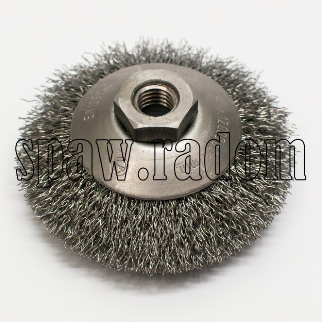 Szczotka tarczowo - kątowa fi 100 na gwint M14 (S0020) - zdjecie numer 1