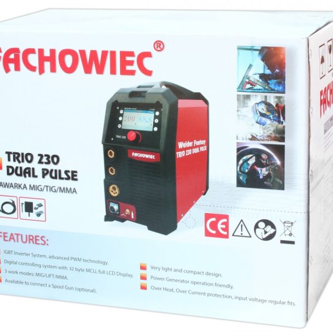230A Urządzenie wielofunkcyjne 3w1 TRIO DUAL PULSE 230A MIG/MAG/TIG/MMA WELDER FANTASY (WF0240) - zdjecie numer 11