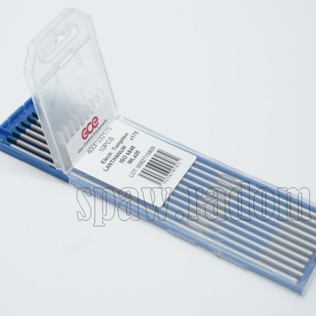 Elektroda wolframowa niebieska WL fi 3,2 dł. 175mm GCE (G4758) - zdjecie numer 2