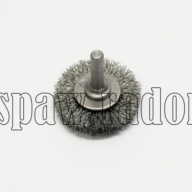 Szczotka tarczowa stalowa fi 40 na trzpieniu fi 6 (S0011) - zdjecie numer 1