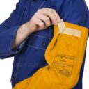 Skórzane rękawy spawalnicze z dwoiny bydlęcej (para) GOLDEN BROWN (W0097) - zdjecie numer 3