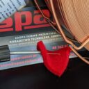 Czyścik filc czerwony do drutu stalowgo BINZEL (B9857) - zdjecie numer 2