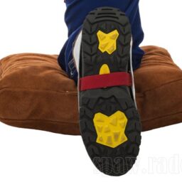 Skórzany nastopnik spawalniczy z dwoiny bydlęcej (para) - Lava Brown 15cm dł. (W0098) - zdjecie numer 2