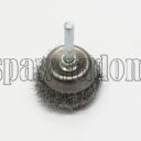 Szczotka doczołowa stalowa fi 40 na trzpieniu fi 6 (S0023) - zdjecie numer 1