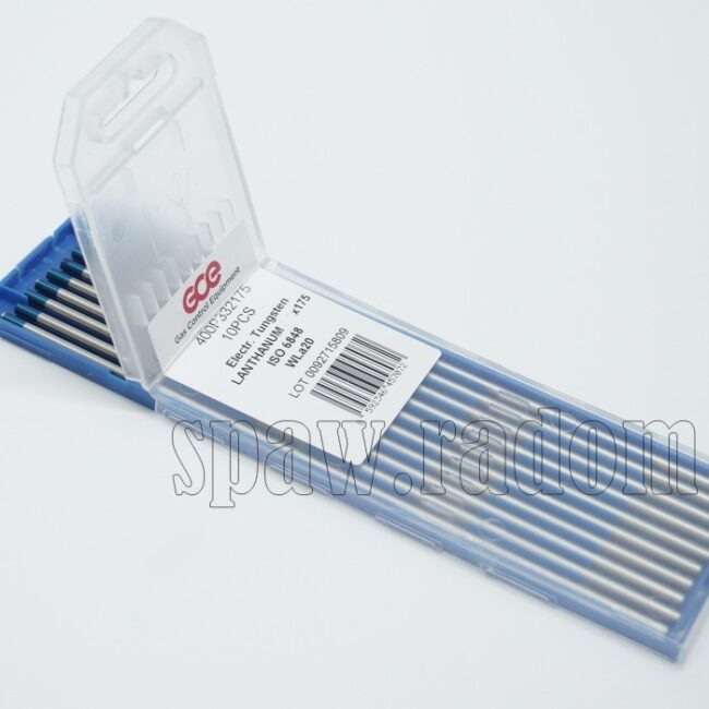 Elektroda wolframowa niebieska WL fi 1,6 dł. 175mm GCE (G4040) - zdjecie numer 2