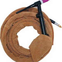 Osłona przewodów, jasnobrązowa dwoina bydlęca, długość: 1 m i średnica: 22 mm, zamknięcie na zamek PYTHONrap™ (W0172) - zdjecie numer 1