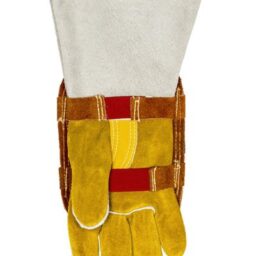 Aluminizowana osłona na rękę odbijająca wysoką temperaturę, skóra od wewnątrz (W01011) - zdjecie numer 2