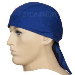 Chusta spawalnicza - niebieska trudnopalna bawełna (W0006) - zdjecie numer 1