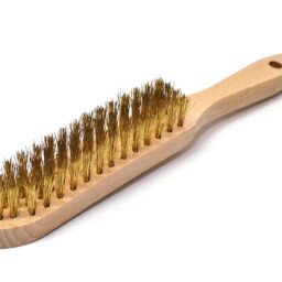 Szczotka 4 rzędowa pokryta mosiądzem, rękojeść drewniana (ALWP8400) - zdjecie numer 1