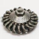 Szczotka tarczowo - kątowa fi 100 na gwint M14 (S0022) - zdjecie numer 1