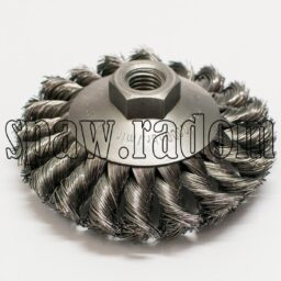 Szczotka tarczowo - kątowa fi 100 na gwint M14 (S0022) - zdjecie numer 1