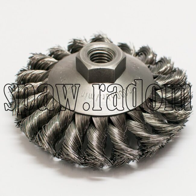 Szczotka tarczowo - kątowa fi 100 na gwint M14 (S0022) - zdjecie numer 1