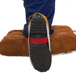 Skórzany nastopnik spawalniczy z dwoiny bydlęcej (para) - Golden Brown 15cm dł. (W5249) - zdjecie numer 2