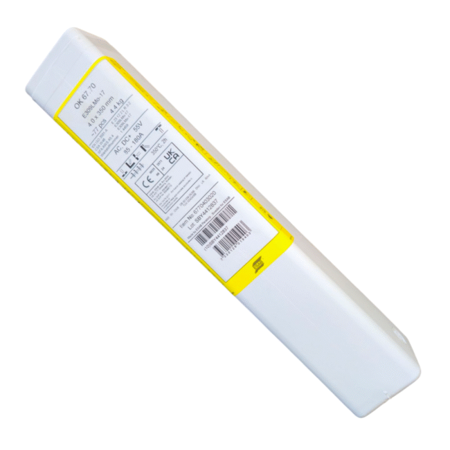 Elektroda OK 67.70 (309MoL) fi 4,0 x 350mm/77szt/4,4kg ESAB (ESAB3411) (cena za paczkę) - zdjecie numer 1