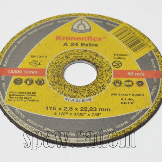 Tarcza do cięcia metalu A24 Extra 115x2,5x22 KLINGSPOR (K0011) - zdjecie numer 1