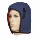 Niebieska, bawełniana czapka pod kask - warunki umiarkowane do srogich (W0014) - zdjecie numer 1