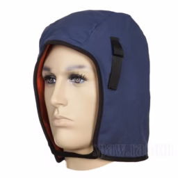 Niebieska, bawełniana czapka pod kask - warunki umiarkowane do srogich (W0014) - zdjecie numer 1