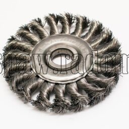 Szczotka tarczowa stalowa fi 120 z otworem (S0045) - zdjecie numer 1