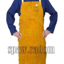 Skórzany fartuch spawalniczy z dwoiny bydlęcej 60cm x 107cm Golden Brown (W0094) - zdjecie numer 1