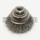 Szczotka doczołowa stalowa fi 70 na gwint M14 (S0007) - zdjecie numer 1