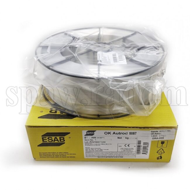 Drut do spawania OK AUTROD 5087 AlMg4,5MnZr fi 1,2/7kg ESAB (ESAB5677) - zdjecie numer 1