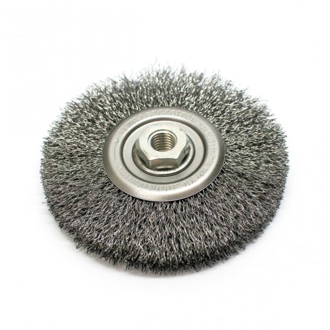 Szczotka tarczowa stalowa fi 125 z gwintem M14 (S0018) - zdjecie numer 1