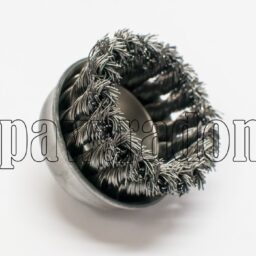 Szczotka doczołowa stalowa fi 60 na gwint M14 (S0003) - zdjecie numer 2