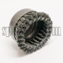 Szczotka doczołowa stalowa fi 80 na gwint M14 (S0036) - zdjecie numer 2