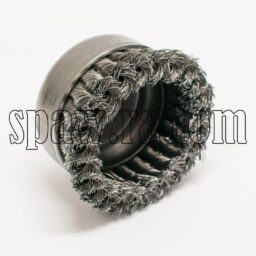 Szczotka doczołowa stalowa fi 80 na gwint M14 (S0036) - zdjecie numer 2