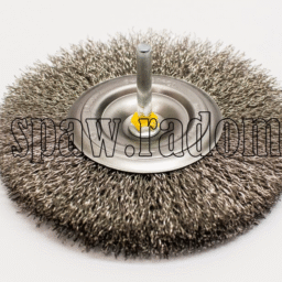 Szczotka tarczowa nierdzewna fi 80 na trzpieniu fi 6 (IM0355) - zdjecie numer 1