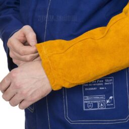 Skórzane rękawy spawalnicze z dwoiny bydlęcej (para) GOLDEN BROWN (W0097) - zdjecie numer 2