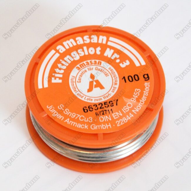 Lut miękki S-Sn97Cu3 do miedzi fi 3,0/ 100g (AM0015) - zdjecie numer 1