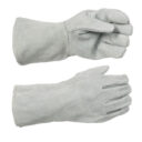 Rękawice spawalnicze XL szary model ekonomiczny z "chowanym" kciukiem z podszewką bawełnianą (W6352) - zdjecie numer 2