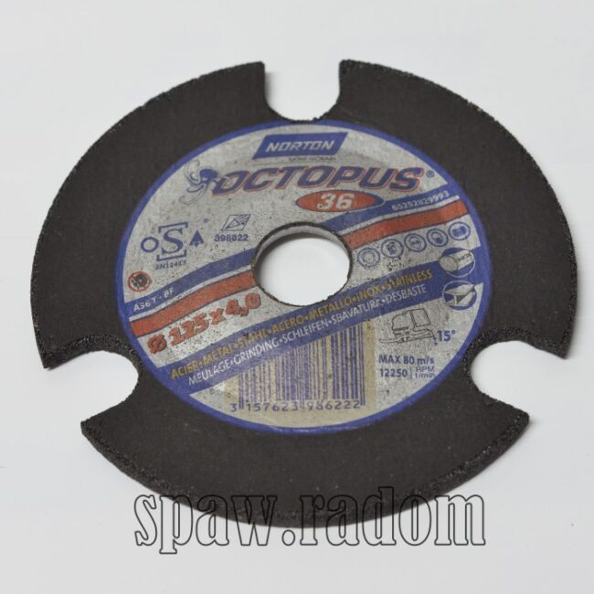 Tarcza do szlifowania metal/inox 125x4.0x22.23 Octopus NORTON (N0058) - zdjecie numer 1