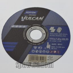 Tarcza do cięcia metal/inox Vulcan 115x1.0x22.23 NORTON (N0046) - zdjecie numer 1
