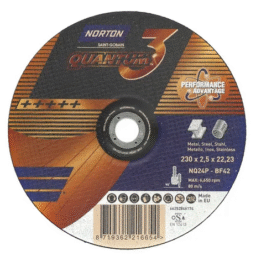 Tarcza do cięcia metal/inox Quantum 3 230x2,5x22.23 NORTON (N6314) - zdjecie numer 1